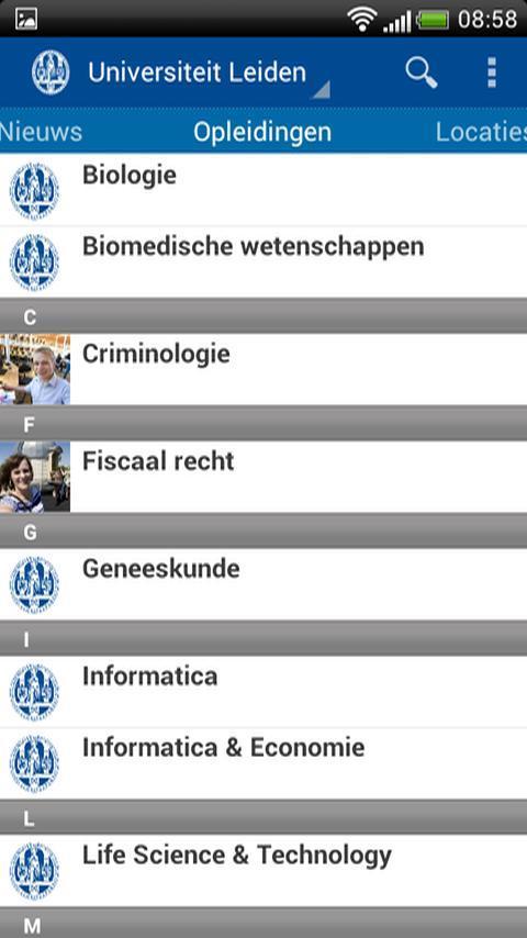 Universiteit Leiden截图1
