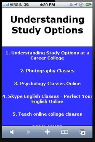 Understanding Study Options截图1