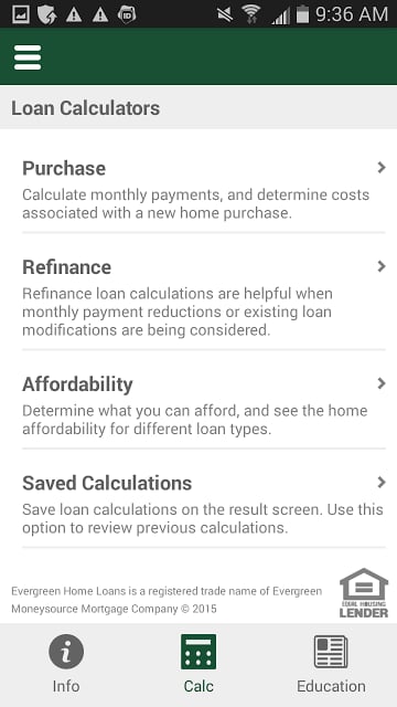 Evergreen Home Loan Calculator截图7