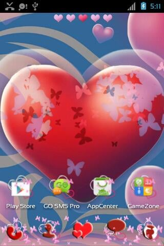 Theme Hearts for GO Launcher截图1