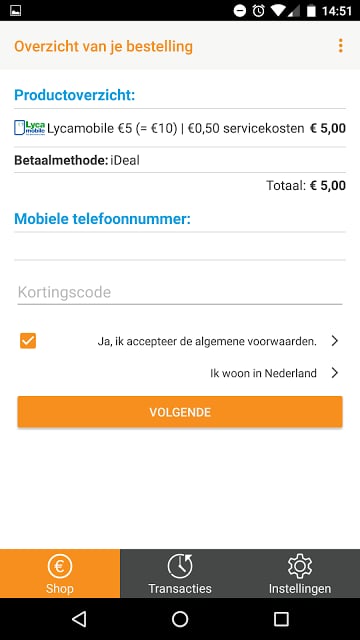 Opwaarderen.nl – Beltegoed App截图6