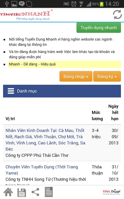 T&igrave;m Việc - Tim Viec Nhanh截图2