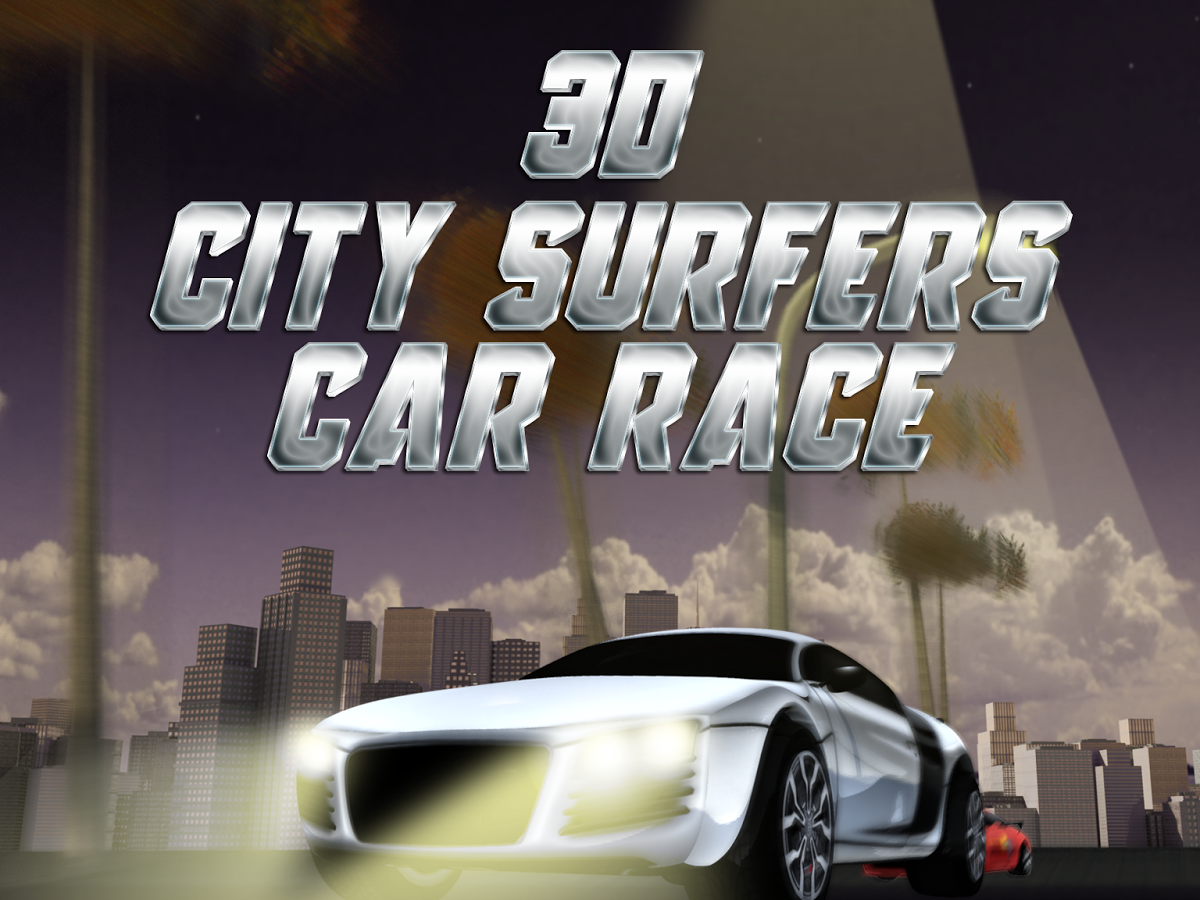 3D City Surfers Car Race截图5