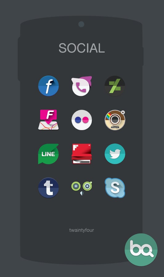 Blacqerial IconPack图标包截图4