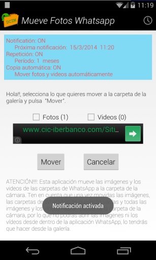 Mueve WhatsApp a Galeria截图3