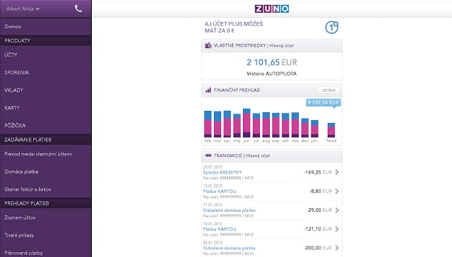 ZUNO Mobile Banking SK截图10