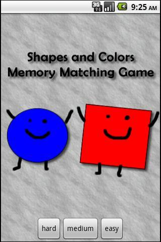 形状和颜色记忆游戏截图1