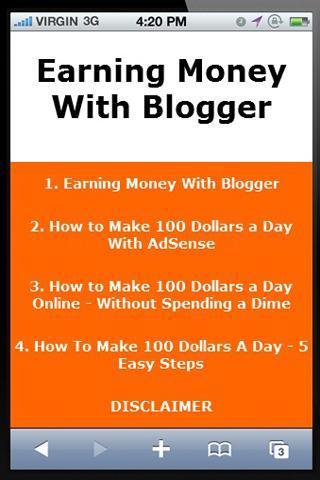 Earning Money With Blogger截图1