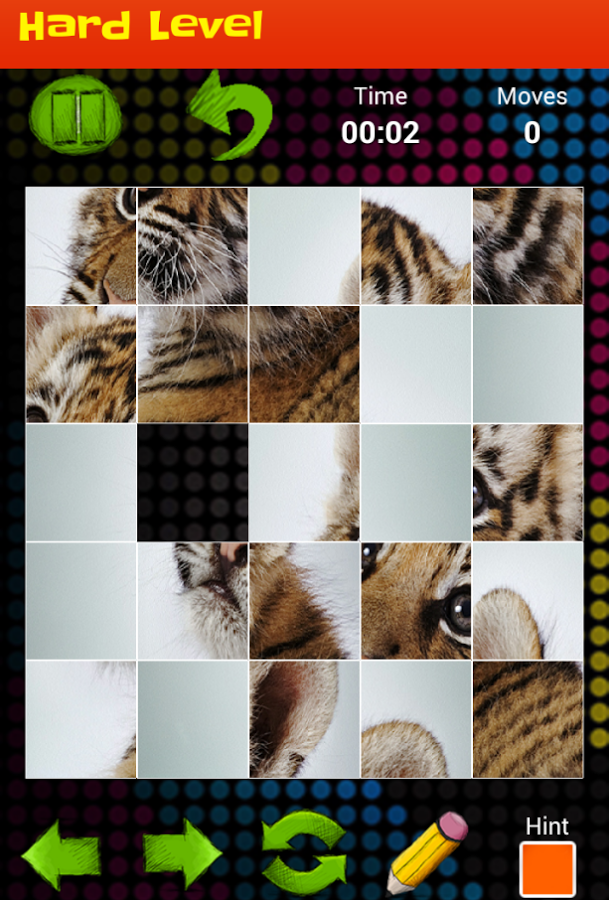 Tiger Slide Puzzle Game截图1