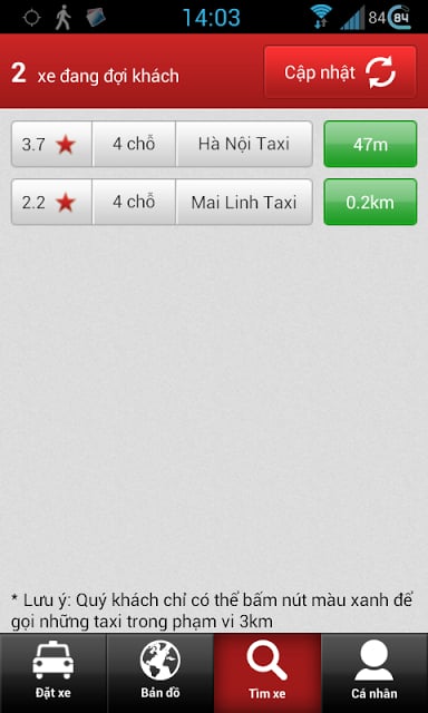 Pingtaxi Client (gọi taxi)截图6