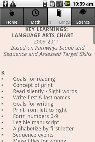 Key Learnings K-8截图1