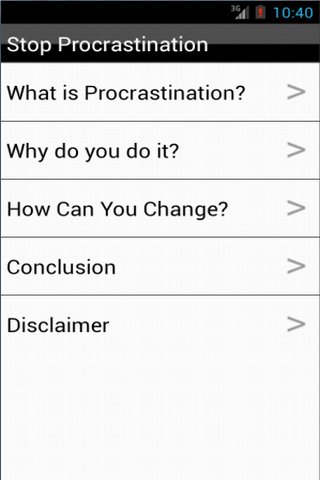 Stop Procrastination截图2