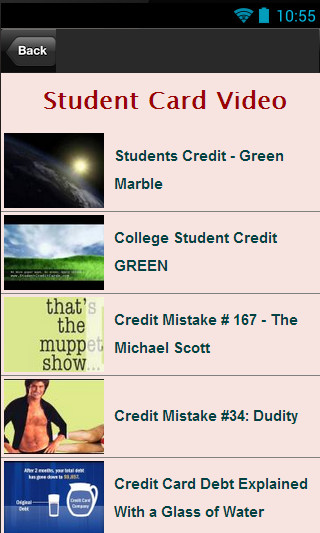Student Credit Card截图1