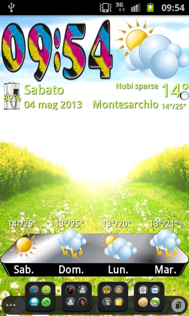 Bubble themeWeather,PR.CLK wea截图2