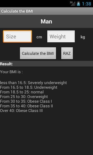 Calculate the BMI截图2