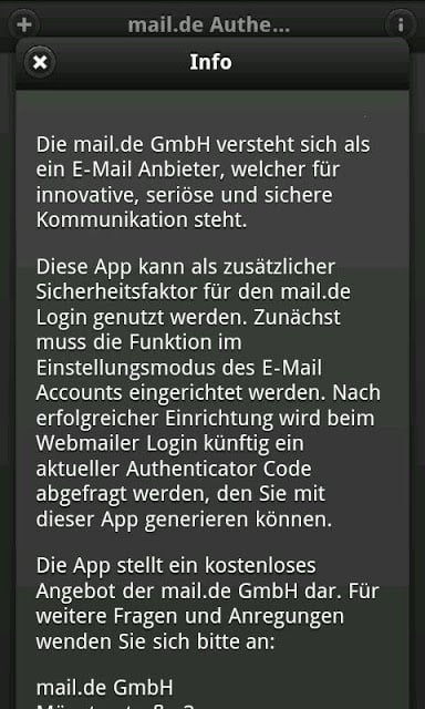 mail.de Authenticator截图8