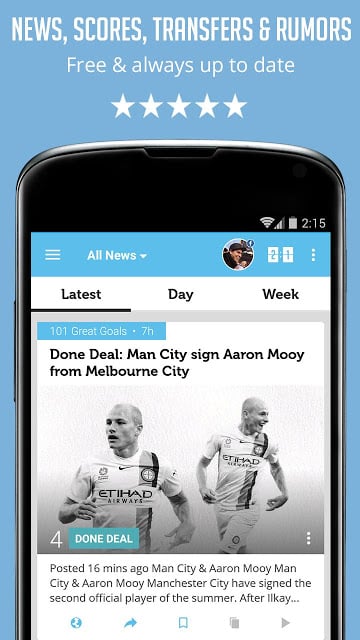 Unofficial Man City News截图8