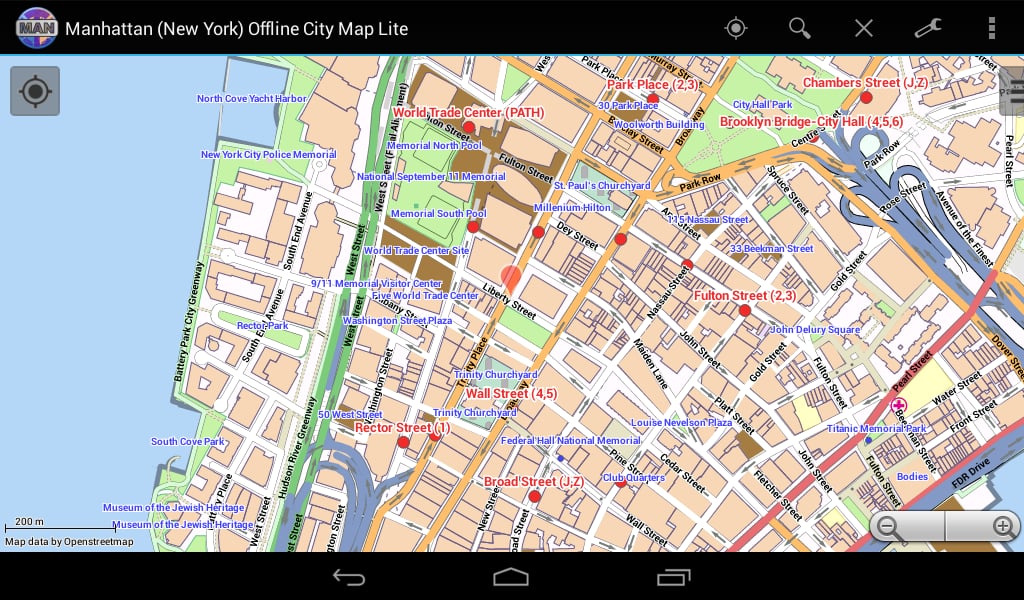 Manhattan (New York) Offline City Map Lite截图3