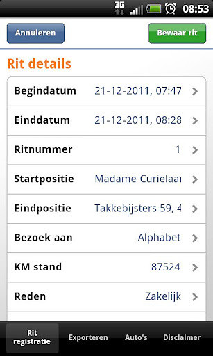 Alphabet KM Registratie截图4