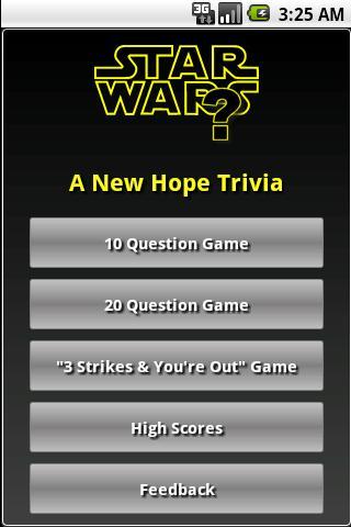 Star Wars: A New Hope Trivia截图1