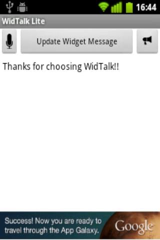 WidTalk Text To Speech Widget截图1