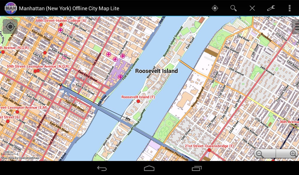 Manhattan (New York) Offline City Map Lite截图10