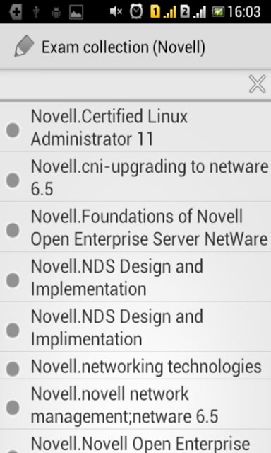 Exam cpllection (Novell)截图2