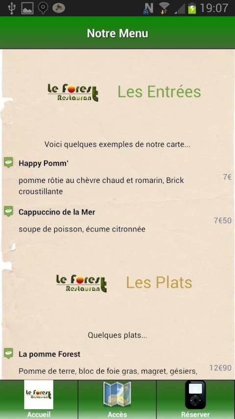 Restaurant le Forest截图2