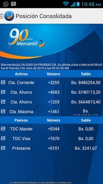 Mercantil Móvil截图