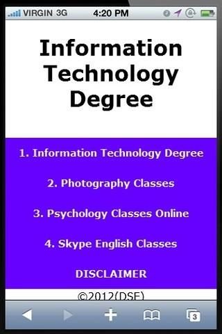 Information Technology Degree截图2