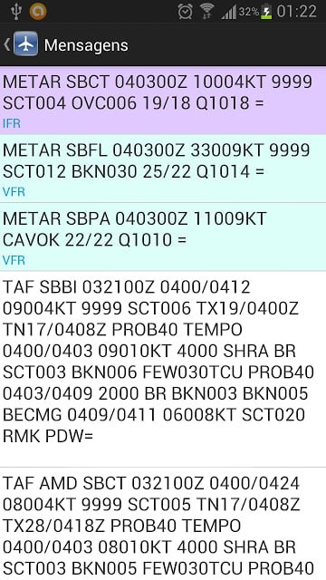 Cavok.in - Metar, TAF, NOTAM截图4