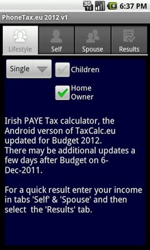 PhoneTax.eu Ireland Tax Calc截图