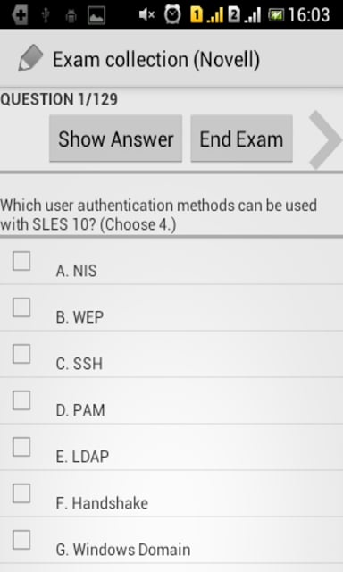 Exam cpllection (Novell)截图1