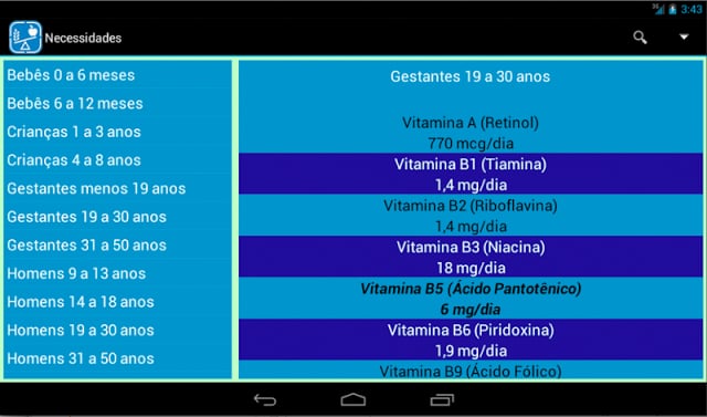 Guia Nutricional Up Free截图8