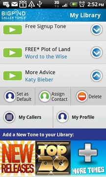 BigPond Caller Tones截图