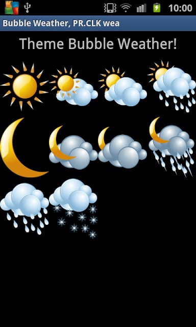 Bubble themeWeather,PR.CLK wea截图3