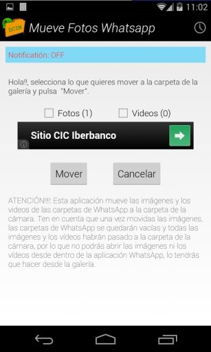 Mueve WhatsApp a Galeria截图5