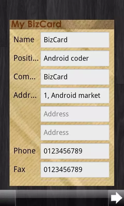 BizCard截图2