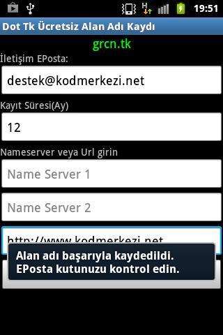 Dot TK &Uuml;cretsiz Alan Adı...截图3