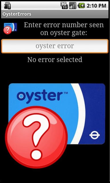 London Tube - Oyster Errors截图2