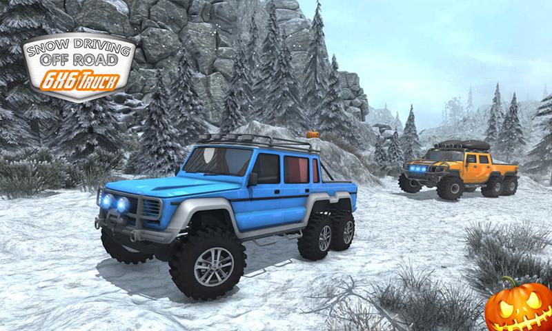 Snow Driving Offroad 6x6 Truck截图2