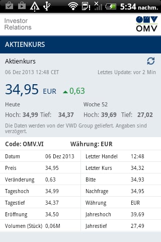 OMV Investor Relations截图2