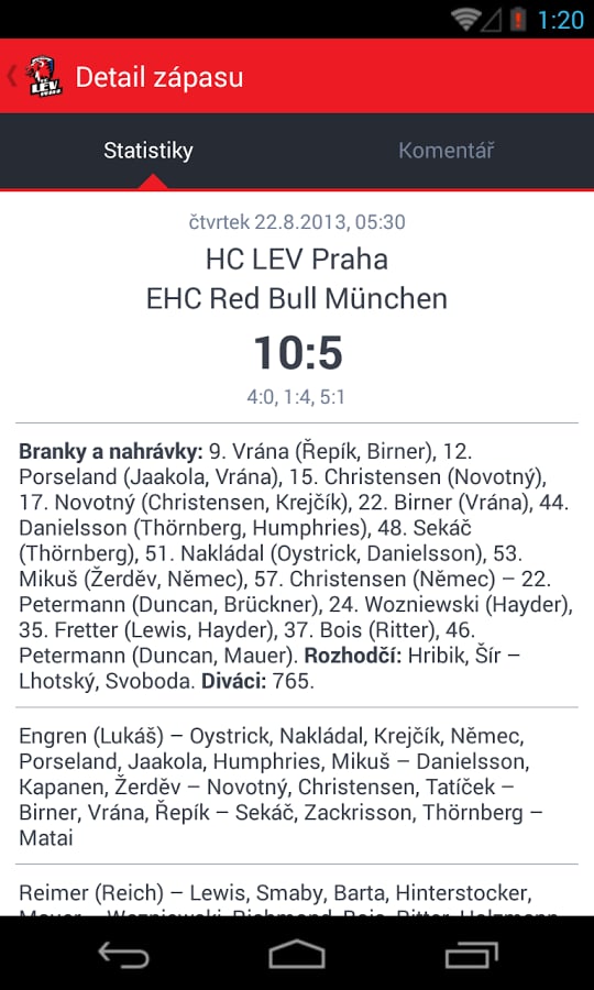 HC LEV Praha截图3