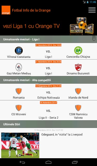 Fotbal Info de la Orange截图7