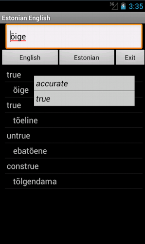 English Estonian Dictionary截图1