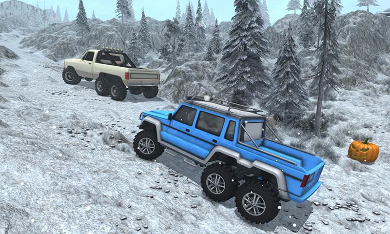 Snow Driving Offroad 6x6 Truck截图4