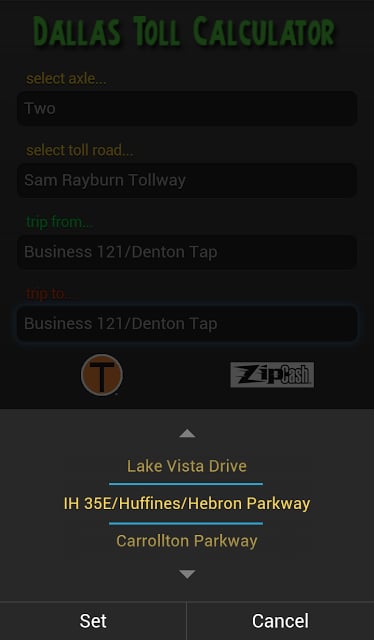 Dallas Toll Calc截图3