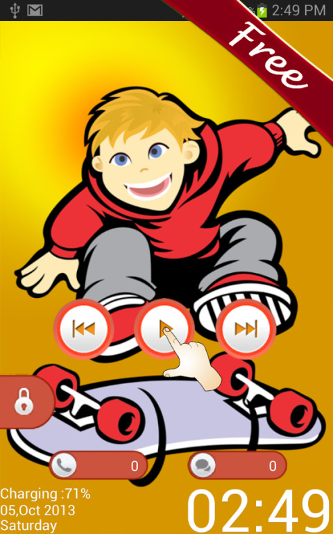 Crazy Skater go locker theme截图4