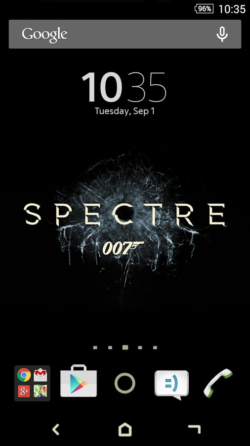 XPERIA™ Bond Spectre Theme截图1