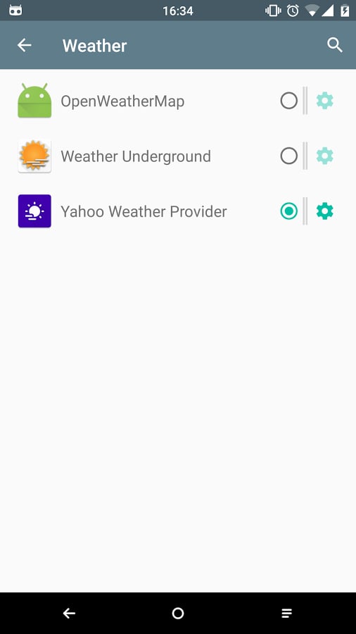 Yahoo CM Weather Provider截图1